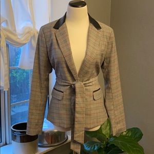New York & Company plaid blazer